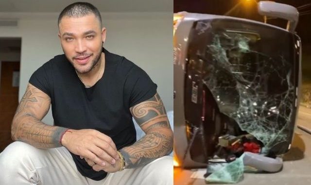 “Gasolina y alcohol no se la llevan”: Se accidentó bus de Jessi Uribe con sus músicos