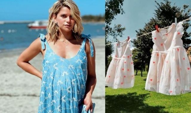 Adriana Lucía dio a luz a sus gemelas