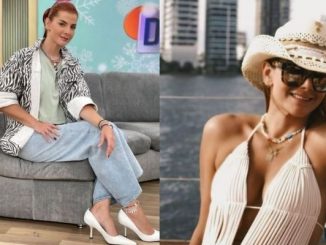 ¡Qué cuarentona! Carolina Cruz presumió su bronceado en pequeño bikini