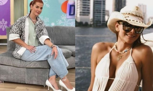 ¡Qué cuarentona! Carolina Cruz presumió su bronceado en pequeño bikini