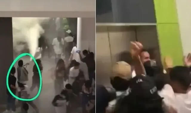 Caos en el centro comercial Parque Fabricato