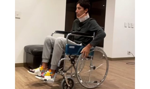 Egan Bernal silla de ruedas