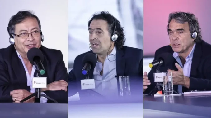 Gustavo Petro, Federico Gutierrez y Sergio Fajardo.