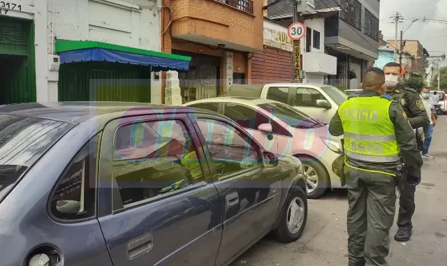 Lugar de un homicidio en el barrio Jesus Nazareno