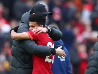 Jurgen Klopp y Luis Díaz