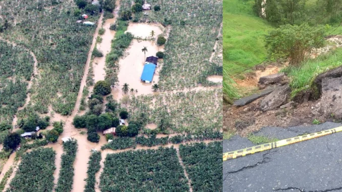 Un muerto: los estragos de las lluvias en Antioquia