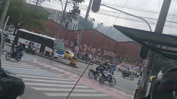 Accidente de tránsito avenida Guayabal
