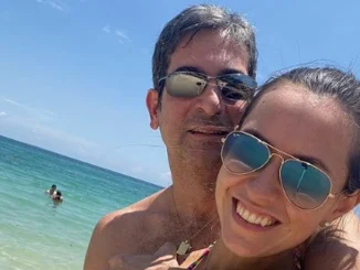 Marcelo Pecci y su esposa