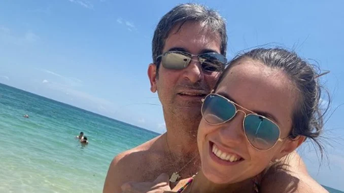 Marcelo Pecci y su esposa