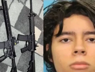 Salvador Ramos y sus dos rifles