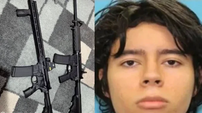 Salvador Ramos y sus dos rifles