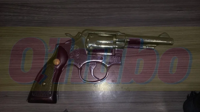 Arma de fuego que había sido utilizada en el homicidio de Lucelly