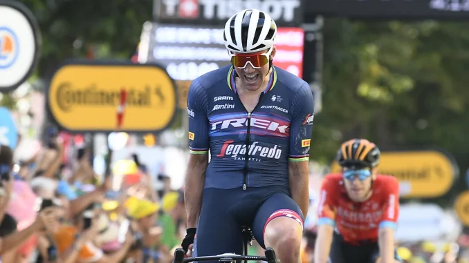 Mads Pedersen celebró a rabiar.