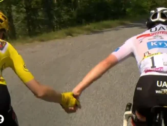 Jonas Vingegaard y Tadej Pogacar.