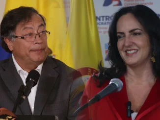 Gustavo Petro y María Fernanda Cabal.