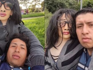 Hombre y su 'esposa' muñeca.