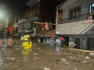 Lluvias en Bello