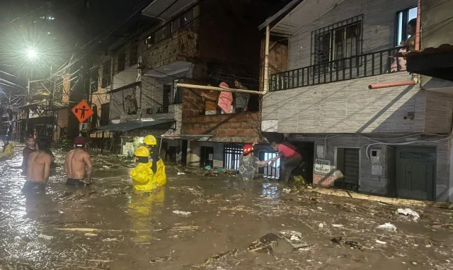 Lluvias en Bello