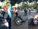 La moto no se quemó por completo.
