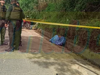 El cuerpo lo dejaron de madrugada.