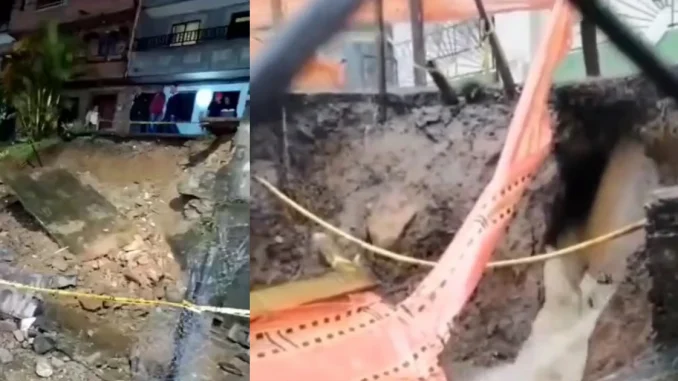 Deslizamiento en Santo Domingo e inundaciones en Granizal