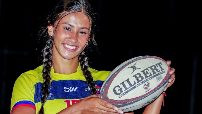 Valentina Tapias Cano estuvo en el Mundial Seven de Rugby en Sudáfrica.