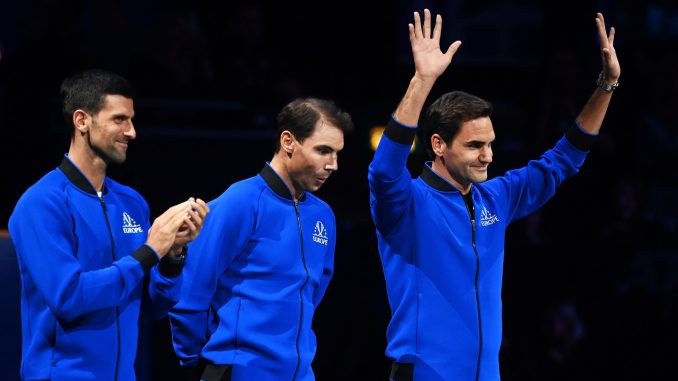Equipo europeo en la despedida de Roger Federer.
