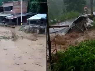 Creciente súbita en Barbosa causó fuertes inundaciones