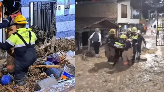 Deslizamiento y avenida torrencial en La Estrella dejó 8 casas afectadas y 2 lesionados