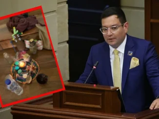 El congresista del Centro Democrático denunció los actos de brujería vudú, pero resultó ser una representación ancestral.