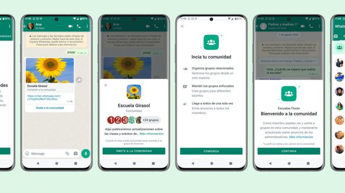 Comunidad nueva herramienta de WhatsApp