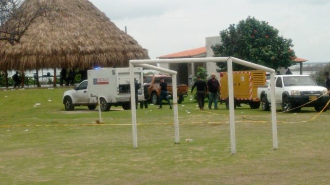Inspección a la escena de la balacera.