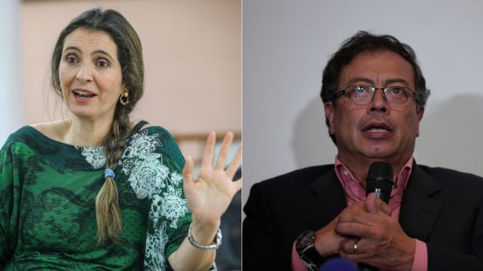Ploma Valencia y Gustavo Petro