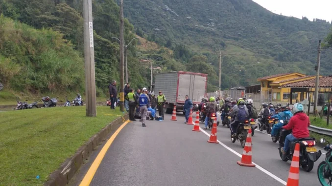 El accidente de tránsito sucedió la autopista Medellín - Bogotá.