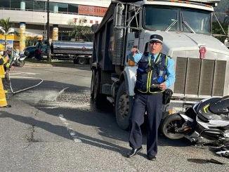 El accidente de tránsito ocurrió en la glorieta de Niquía.
