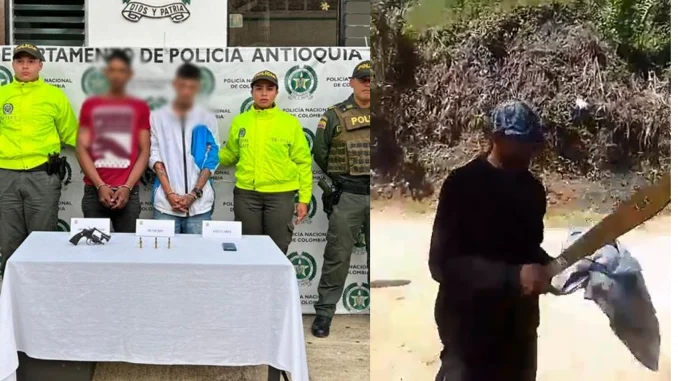 En Andes fueron capturados 2 hombres señalado de decapitar a un hombre.
