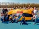 Posando con la bandera de Liberland.