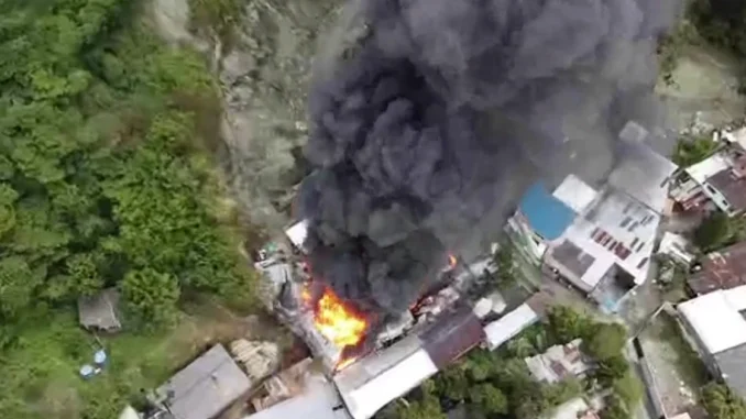 Incendio en Copacabana