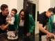La bonita celebración de cumple que James le hizo a la señora que le cuida el hijo