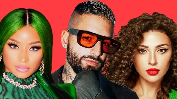 Nicki Minaj, Maluma y Myriam Fares