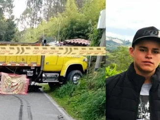 El choque entre la volqueta y la moto sucedió en enero.