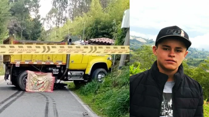 El choque entre la volqueta y la moto sucedió en enero.