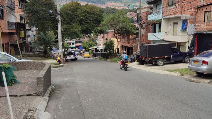 Calle del barrio La Rosa, en la comuna Santa Cruz.