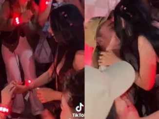 Le pidió matrimonio a su novia en pleno concierto de Bad Bunny en Medellín