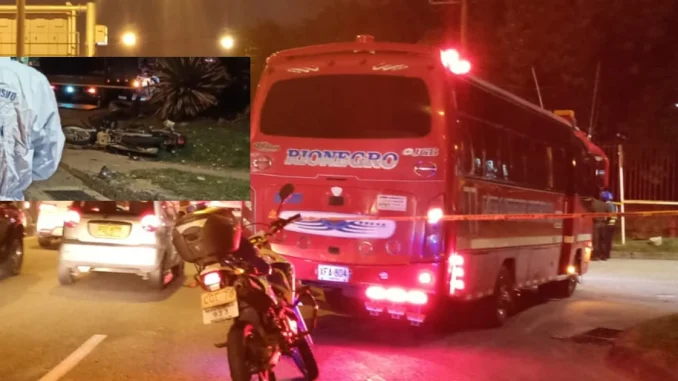 El hombre de 20 años falleció tras colisionar contra un bus en la Autopista Norte, al frente de la Secretaría de Movilidad.