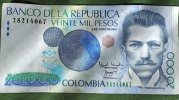 Billete de 20 mil pesos