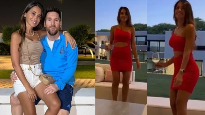 Messi dejó ver su lado romántico al presumir a su esposa bailando cumbia