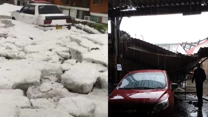 Granizada de fin de año en Bogotá dejó 160 familias afectadas