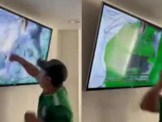 Hincha mexicano dañó su televisor por derrota ante Argentina