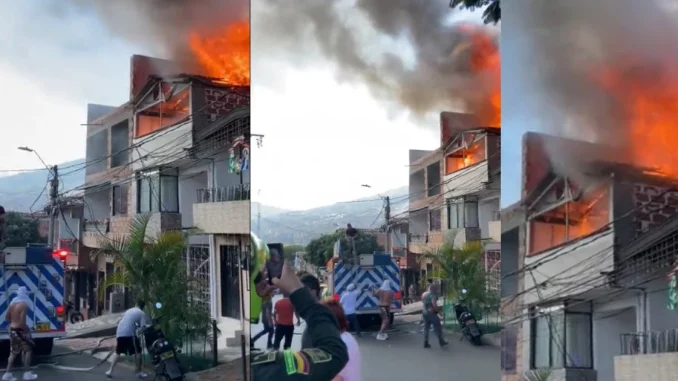 Incendio en un tercer piso causó temor en Campo Valdés